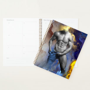 le physique d'homme musclé en nuances de gris de S
