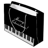 Le piano élégant verrouille des sacs de cadeau de (Dos Angle)