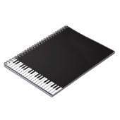 Le piano verrouille le carnet de notes à spirale (Côté gauche)