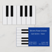 Le piano verrouille le carte de visite (Devant / Derrière)