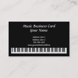 Le piano verrouille le carte de visite