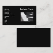 Le piano verrouille le carte de visite de clavier (Devant / Derrière)