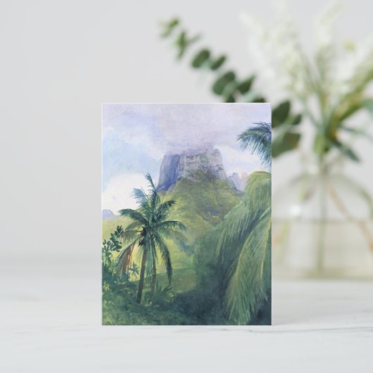 'Le pic de Mauna Roa' - Carte postale John LaFarge (Debout devant)