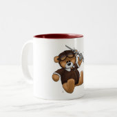 Le pilote Bear Coffee Mug (Devant gauche)