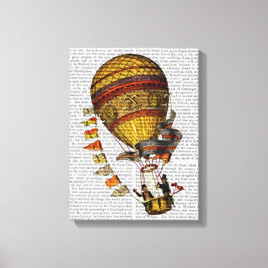 Le Pilote Hot Air-ballon Canvas Afdruk (Voorkant)