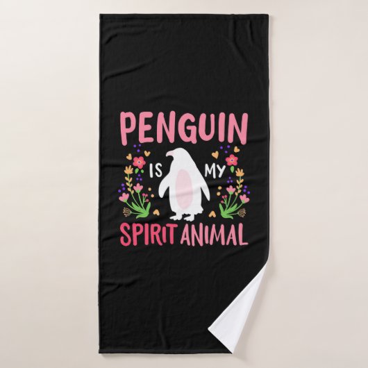 Le pingouin est mon esprit animal (Serviette de bain)