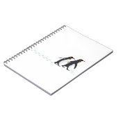 Le pingouin imprime le carnet grand (Côté gauche)
