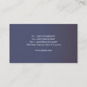 le pissenlit fleurit les cartes de visite bleus (Dos)