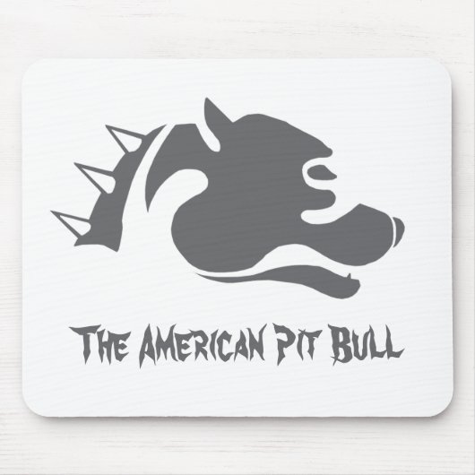 Le pitbull américain - tapis de souris (Devant)