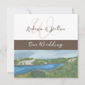 Le pittoresque Faire-part de mariage balnéaire pei (Devant)