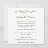 Le pittoresque Faire-part de mariage balnéaire pei (Dos)