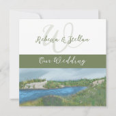 Le pittoresque Faire-part de mariage balnéaire pei (Devant)