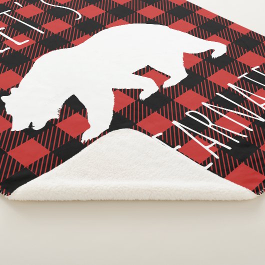 Le plaid rustique de contrôle de Buffalo d'ours (3/4)