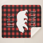 Le plaid rustique de contrôle de Buffalo d'ours (Devant (Horizontal))