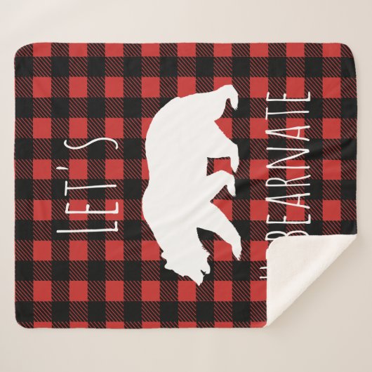 Le plaid rustique de contrôle de Buffalo d'ours (Devant (Horizontal))