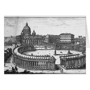 Le plan original de Bernini pour le carré de St