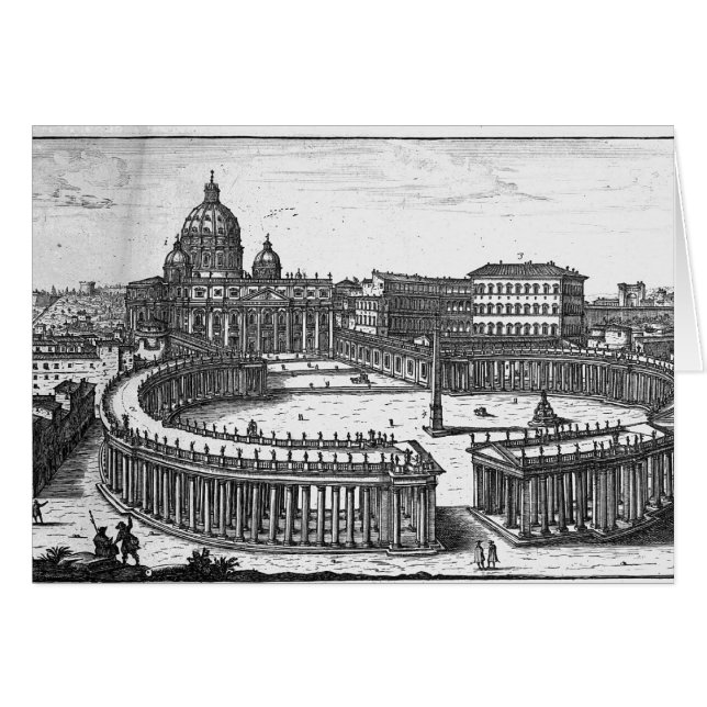 Le plan original de Bernini pour le carré de St (Devant horizontal)