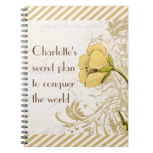 Le plan secret conquièrent le carnet de fleur du
