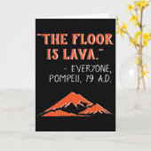 Le plancher est carte de voeux générale drôle de (Fleur jaune)