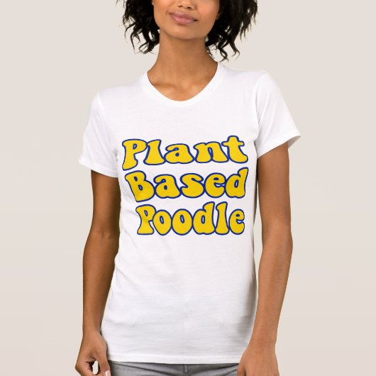 Le plante a basé le T-shirt de caniche (Devant)