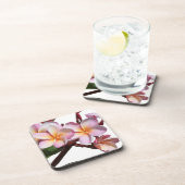 Le Plumeria fleurit des dessous de verre de liège (Côté Droit)