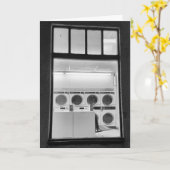 "Le plus ancien dans le BIZ" Carte de vœux de réta (Fleur jaune)