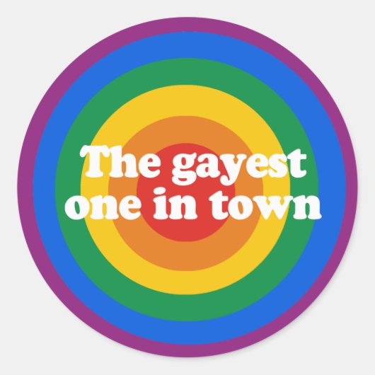 Le plus gay de la ville Bumper Sticker (Devant)