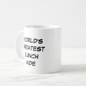 "Le plus grand aide du monde pour déjeuner" Mug (Devant gauche)