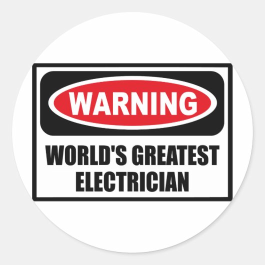 Le PLUS GRAND autocollant de l'ÉLECTRICIEN du (Devant)