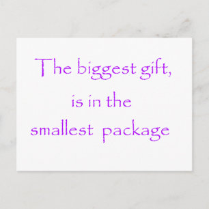 Le plus grand cadeau - carte postale