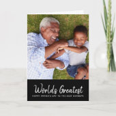 Le plus grand Carte photo de Fête des pères grand- (Devant)