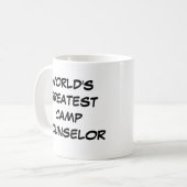 "Le plus grand conseiller de camp du monde" Mug (Devant gauche)