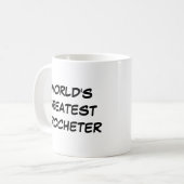 "Le plus grand Crocheter du monde" Mug (Devant gauche)