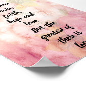 Le plus grand de ceux-ci est Love Christian Poster (Coin)