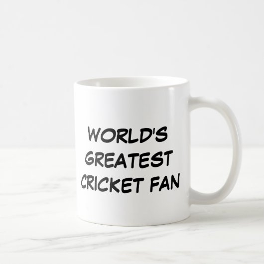 "Le plus grand fan de cricket du monde" Mug (Droite)