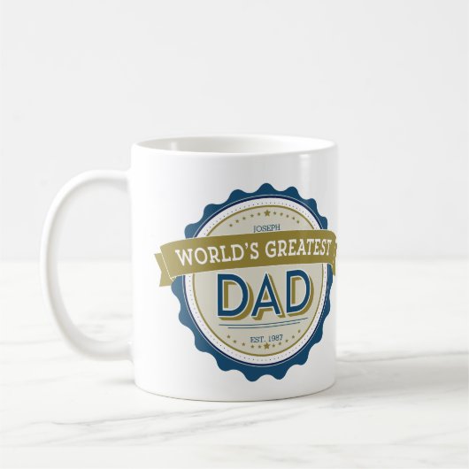 Le plus grand papa Mug du monde (Gauche)