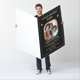 Le plus grand père du monde Photo Big 36 x 48 pouc