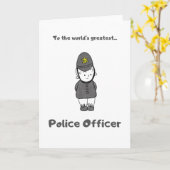 Le plus grand policier du monde - Carte de voeux (Fleur jaune)