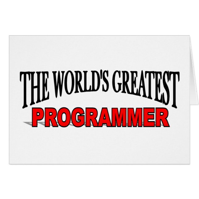 Le plus grand programmeur du monde (Devant horizontal)