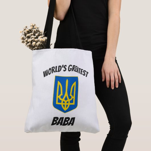 Le plus grand sac fourre-tout à Tryzub d'Ukrainien (De près)
