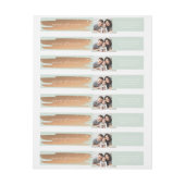 LE PLUS HEUREUX des étiquettes d'enveloppe (Feuille)