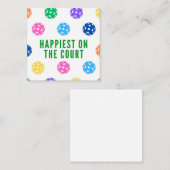 Le plus heureux sur le Carte pour notes de Pickleb (Devant / Derrière)