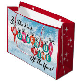 Le Plus Merveilleux Moment De L'Année Sac Cadeau (Devant Angle)