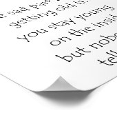 le plus triste, c'est de vieillir un poster (Coin)