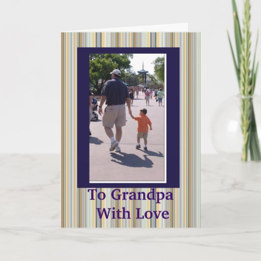 LE POÈME DE GRANDPA LA CARTE DE SALUT (Devant)