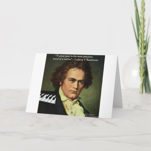 Le Poète Beethoven Est Une Carte De Voeux De Gem Q (Devant)