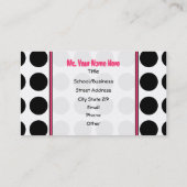 Le point de polka Apple façonnent le carte de (Dos)