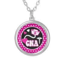 Le point de polka rose PEUT collier