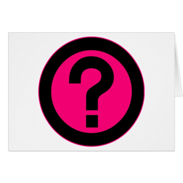 Le point d'interrogation demandent la ponctuation (Devant horizontal)