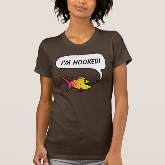 Le poisson indique : "Je suis accroché !" T-shirt (Devant)